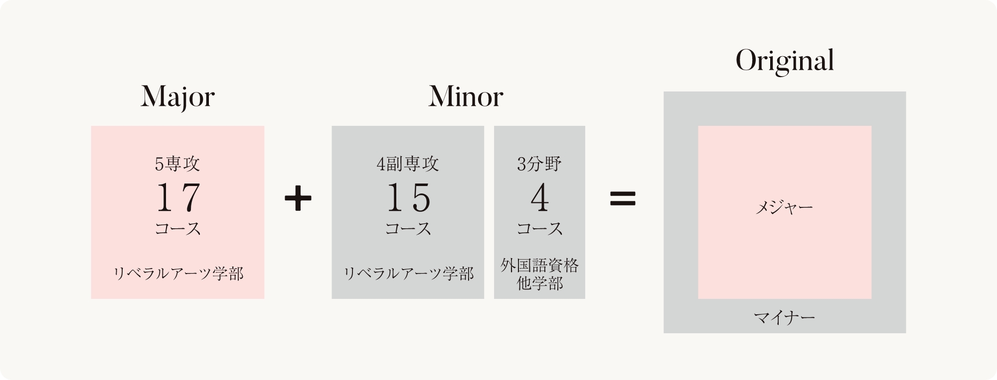 メジャー/マイナー制度カリキュラム