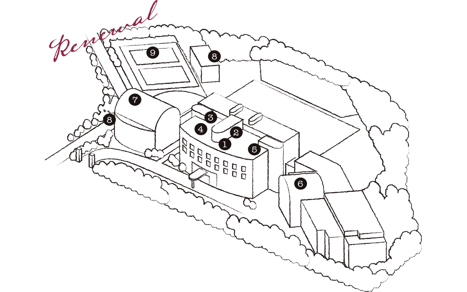 泉ヶ丘キャンパス全体図